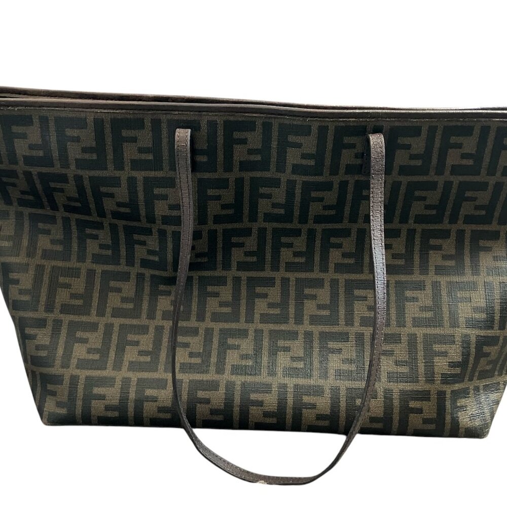 Fendi Zucca FF Roll Tote Bag Medium